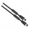 Good Connections S-PAK015S SAT-Antennenkabel, Koaxialstecker auf Koaxialbuchse, 1,5 m, Schwarz