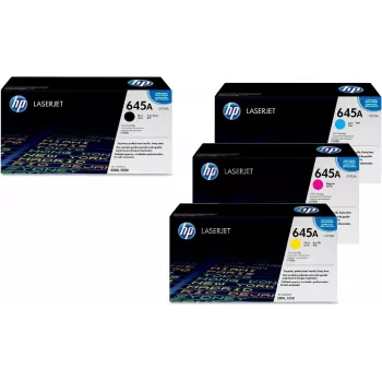 HP 645A Toner-Set mit 4 Stück, Schwarz/Cyan/Magenta/Gelb (OPC9730A)