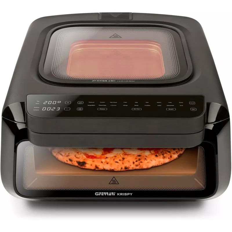 G3 Ferrari G10225 Krispy 3-in-1 Pizzaofen Heißluftfritteuse Grill 2100W 13L