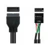 Good Connections 5021-PST4 - 0,6 m - USB 2.0 - 480 Mbit/s - Schwarz
