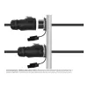 Good Connections IC01-20P303 - S1 - Strom (3-polig) - Schwarz - gerade - Metall - Kunststoff - Gold - Kupferlegierung