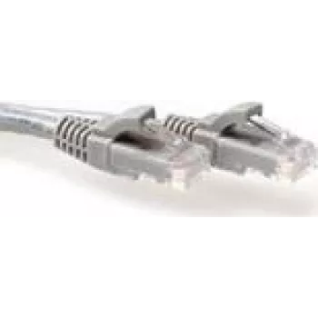 Patchkabel ACT Grau 1,5 m U/UTP CAT6A Snagless RJ45