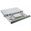 Helos 375554 19" LWL-Spleißbox, 24x LC/APC Duplex OS2, spleißfertig, grau