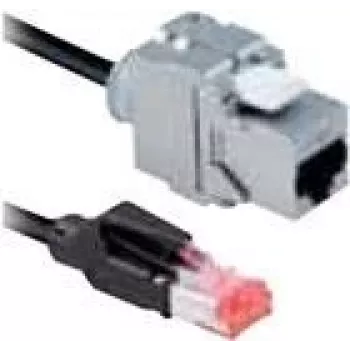 Bachmann 918.034 Cat6a STP Patchkabel, 5 m, schwarz, RJ-45
