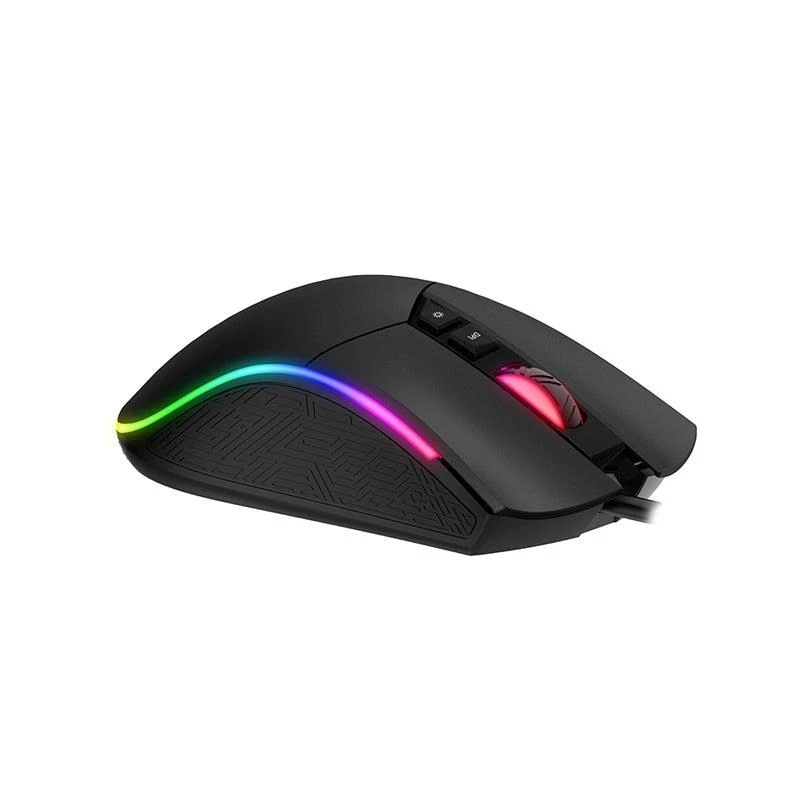 Gaming-Maus HAVIT MS1001S V2 optischer Sensor RGB kabelgebunden schwarz-grau