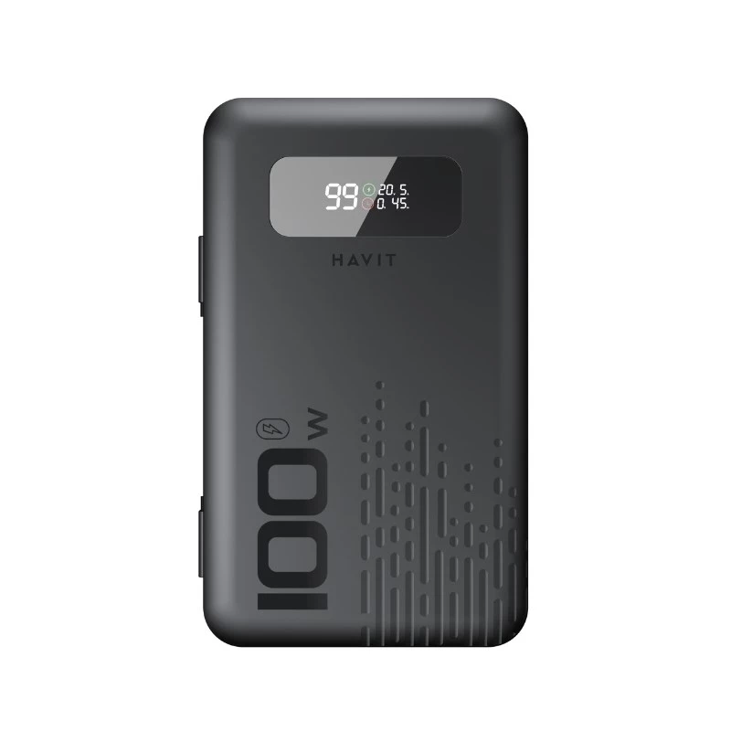 Tragbare Powerbank HAVIT PB5212 20000mAh — Externer Akku mit hoher Kapazität (schwarz)