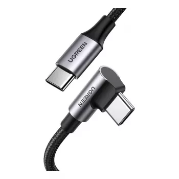 USB-C-auf-USB-C-Kabel UGREEN 70645 — USB 2.0, 2 m, schwarz/grau