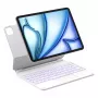 Inateck KB09119 Bluetooth-Tastaturhülle (Folio) für iPad Air 11" / iPad Pro 11", QWERTZ, weiß