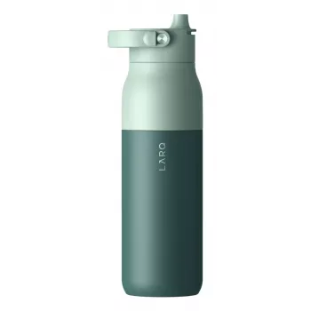 LARQ PureVis 2 selbstreinigende Wasserflasche aus Edelstahl 680 ml, Schraubdeckel, integrierter Akku, 20 Tage Akkulaufzeit, grün