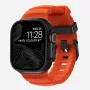 NOMAD Rocky Point Band für Apple Watch 46/49 mm, FKM und Titanium, Magma/Black Hardware