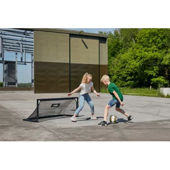 Kinder Freistehendes Trampolin Salta Techniq — Modell 5121, Polyethylen/PVC/Stahl, Rahmenfarbe Schwarz