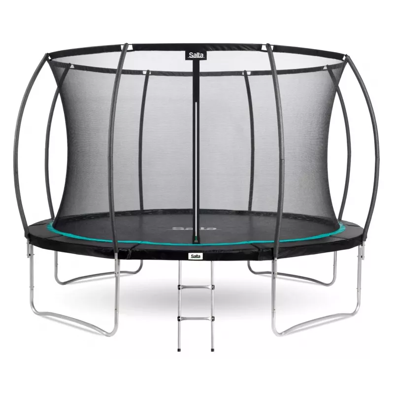 Outdoor-Trampolin Salta Cosmos 427 cm — Modell 5263A, schwarz, rund mit Sicherheitsnetz