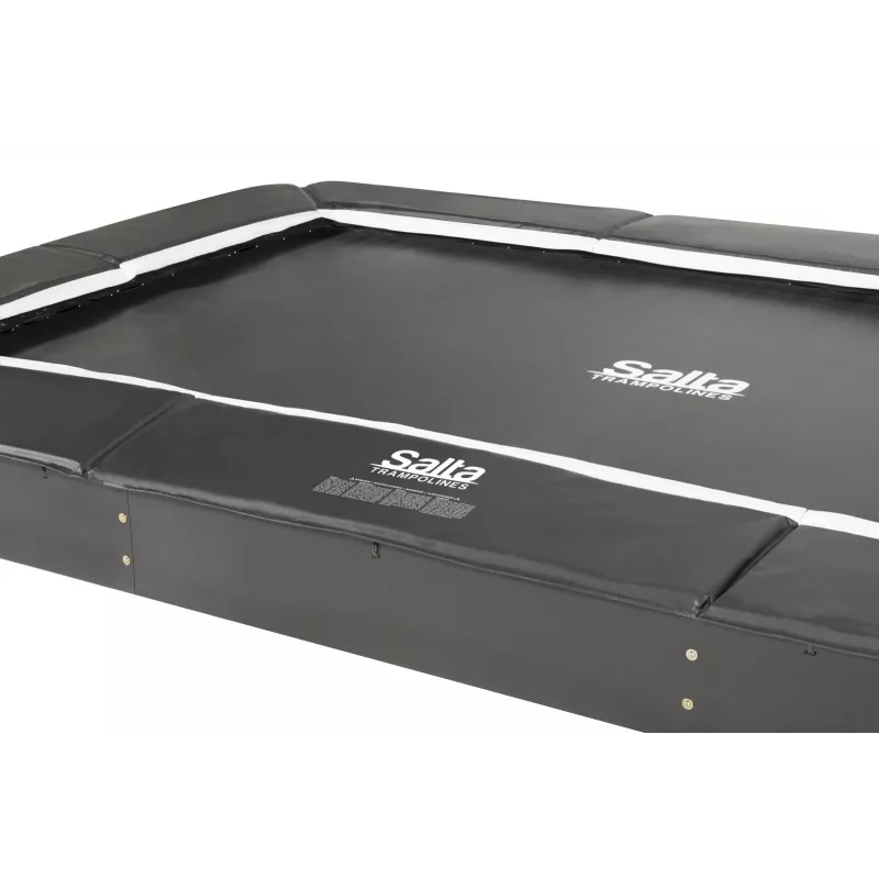 Oberirdisches rechteckiges Trampolin Salta 5365A — Outdoor, rechteckig, 76 Spiralfedern, max. Belastung 120 kg, Alter 5+