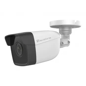 LevelOne GEMINI Fixed IP Netzwerkkamera, 2 Megapixel, H.265, 802.3af PoE, IR-LEDs, Innen-/Außenbereich