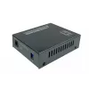 LevelOne RJ45 zu SC Gigabit Medienkonverter, PoE PSE, Singlemode-Faser, 20km