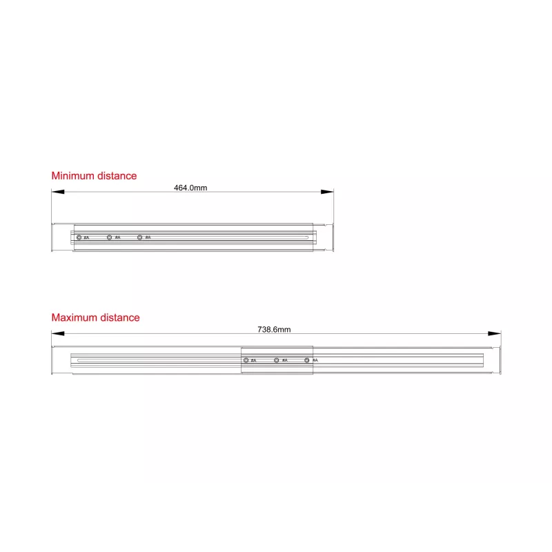 Conceptronic RRK01 Rackmount-Schienenset 1U