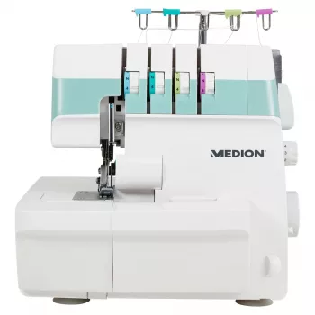 Medion Life Overlock SO90 Nähmaschine (MD19169), türkis/weiß