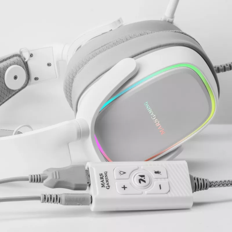 Audio Card Mars Gaming MSC2W 7.1 USB Weiß 3,5mm