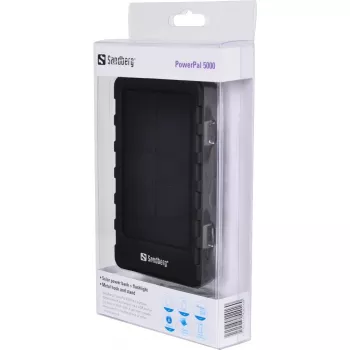 Sandberg PowerPal 5000, 5000 mAh, Schwarz