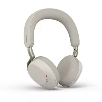 Jabra Evolve3 75 MS Link390c Headset, Warm Grey