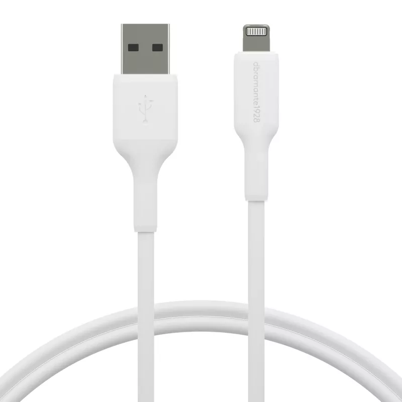 dbramante1928 re-charge - Kabel 1m USB-A auf Lightning - W, 1 m, USB A, USB 2.0, 0,48 Gbit/s, Weiß
