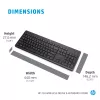 HP 230 Wireless Tastatur and Maus Combo, Full-Size, Membran, Weiß