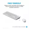 HP 230 Wireless Tastatur and Maus Combo, Full-Size, Membran, Weiß