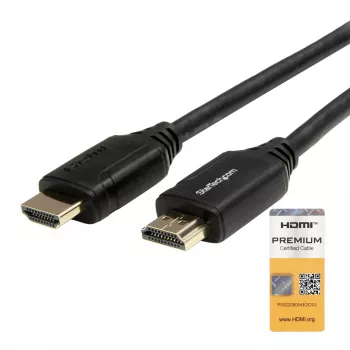 StarTech.com 3m HDMI 2.0 Kabel, 4K Premium zertifiziertes High Speed HDMI Kabel mit Ethernet, 4K 60Hz HDR10, UHD HDMI Kabel, M/M Greifstecker