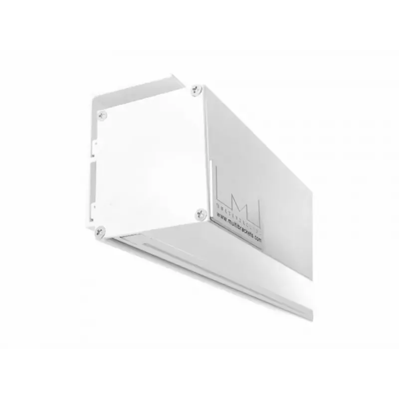 Motorisierte Projektionsleinwand MULTIBRACKETS M 16:10 90 Zoll (sichtbar 193,9×121,2 cm) Mattweiß, Schwarz/Weiß