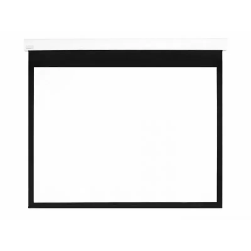 Motorisierte Projektionsleinwand MULTIBRACKETS M 16:10 90 Zoll (sichtbar 193,9×121,2 cm) Mattweiß, Schwarz/Weiß