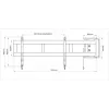 Multibrackets M Universal Swing Arm 180 Degrees Large Schwarz 75 kg 48-69 Zoll