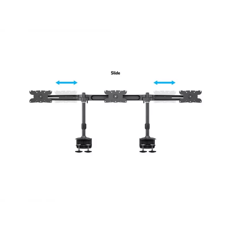 Multibrackets M VESA Desktopmount Triple Desk Clamp 24 Zoll-32 Zoll 24 kg