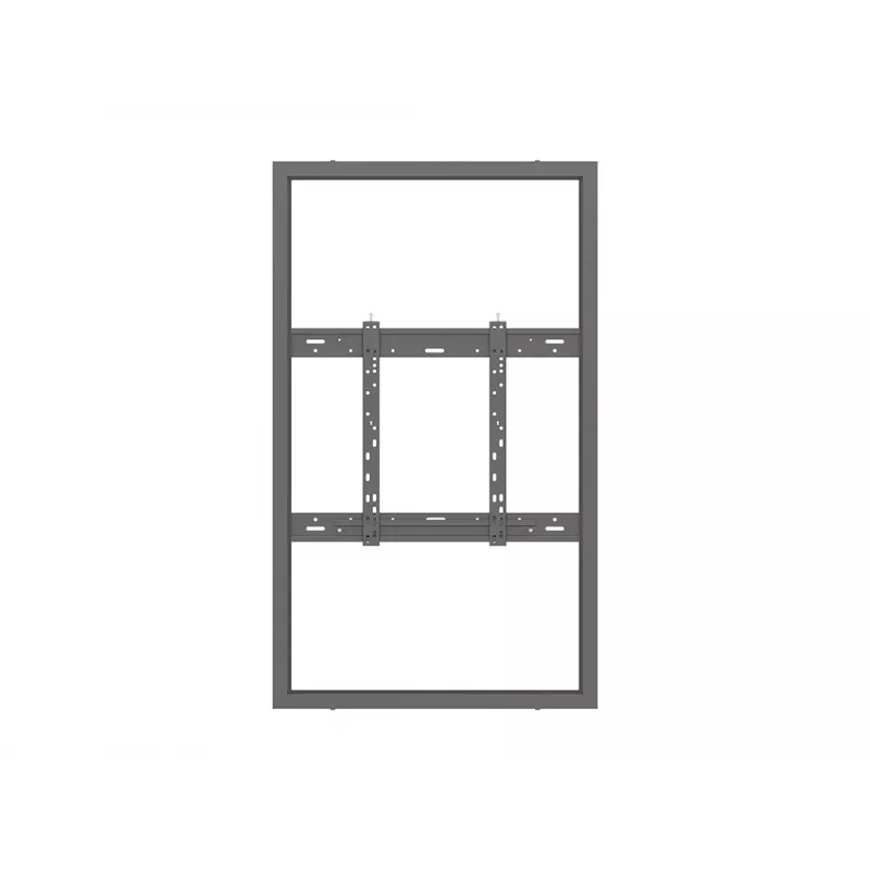 Multibrackets M Pro Series Gehäuse 55 Zoll Wand schlank Medium Schwarz Stahl Quer-/Hochformat
