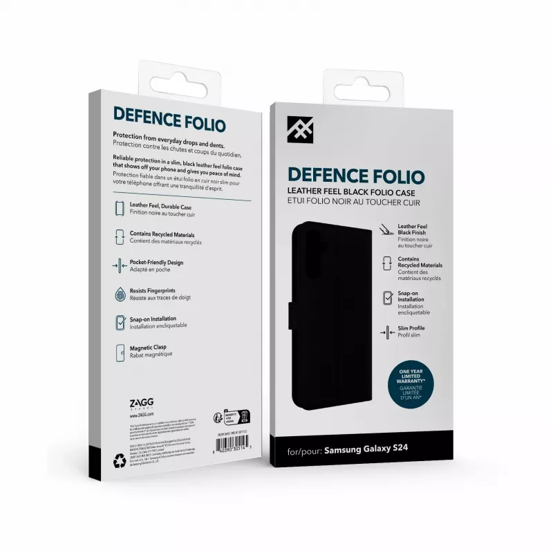 IFROGZ Defence Folio Handyhülle 15,8 cm (6,2″) Schwarz