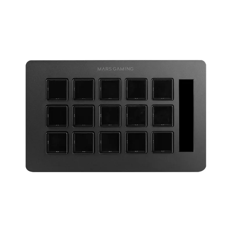 Mars Gaming Control Deck schlank MSD-ONE, Schwarz, 15 Tasten, Touch, 132 mm, 81 mm, 61 mm