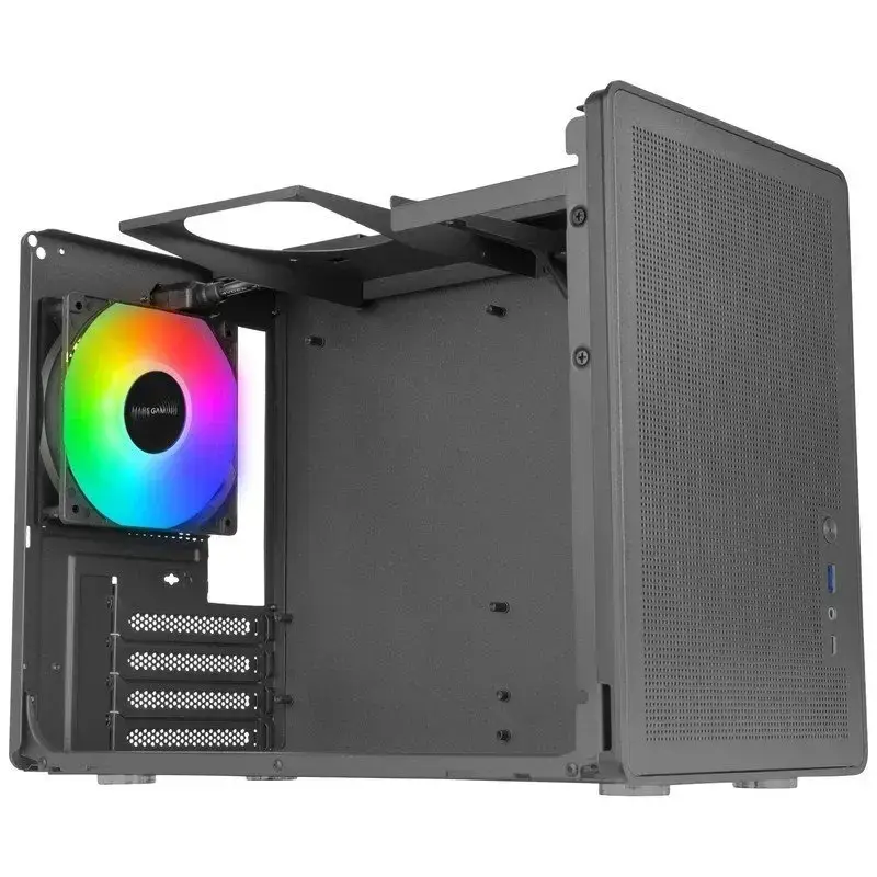 Computer-Gehäuse Mars Gaming MCXPS mATX Ultra-Kompakt Schwarz