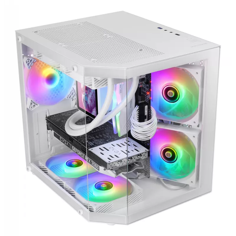 Mars Gaming MC-3TLITEW Mini Tower Weiß