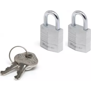 Master Lock 9120EURTCC 20 mm Vorhängeschloss, 2er-Pack
