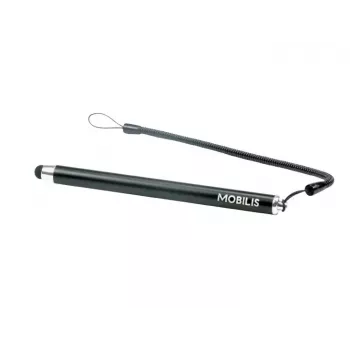Mobilis Kapazitiver Stylus, Mattschwarz, 10er-Pack mit Spiralkabel (001054)