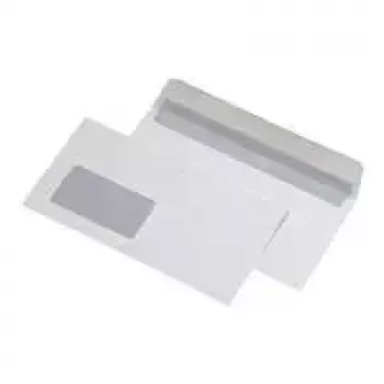 MAILmedia 25711-0 Briefumschlag C5, mit Fenster, weiß, 100 g/m², selbstklebend