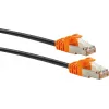 Netzwerkkabel Schwaiger CKO7020 531 RJ-45 Cat7 2m Schwarz Orange