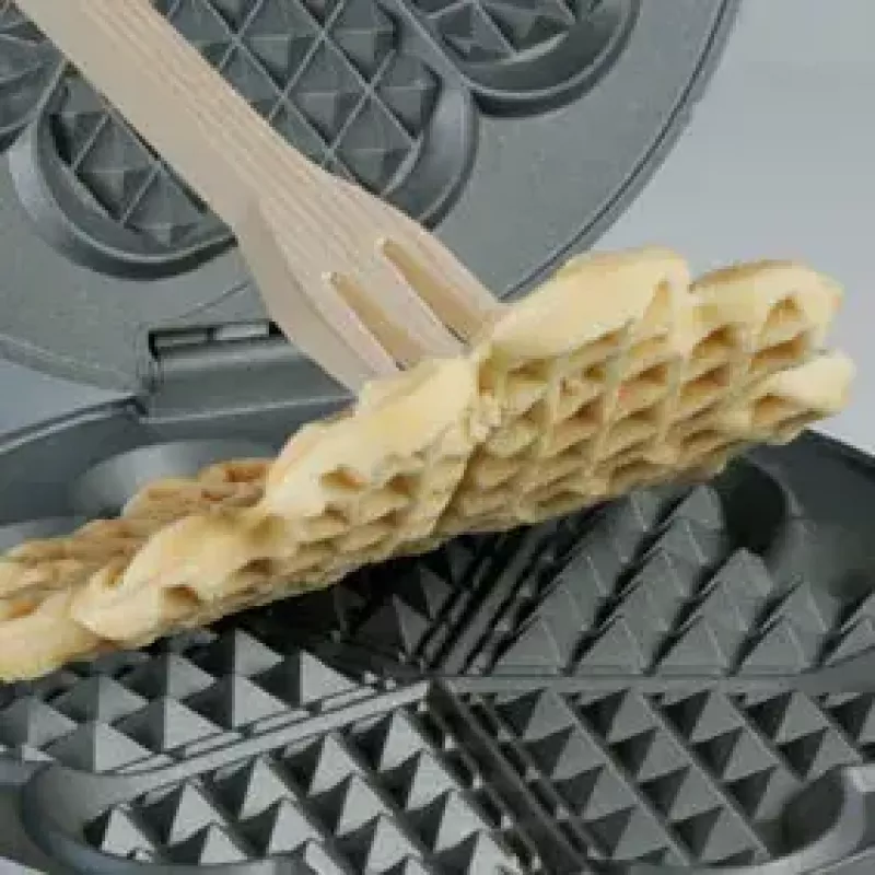 Cloer 1629 Waffeleisen, 930 W, Edelstahl matt