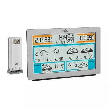 TFA-Dostmann TFA.me Silver LCD Batterie WLAN Anemometer Hygrometer Thermometer