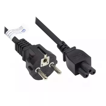 Good Connections P0005-S018 Netzkabel, Schuko CEE 7/7 auf C5, 1,8 m, Schwarz