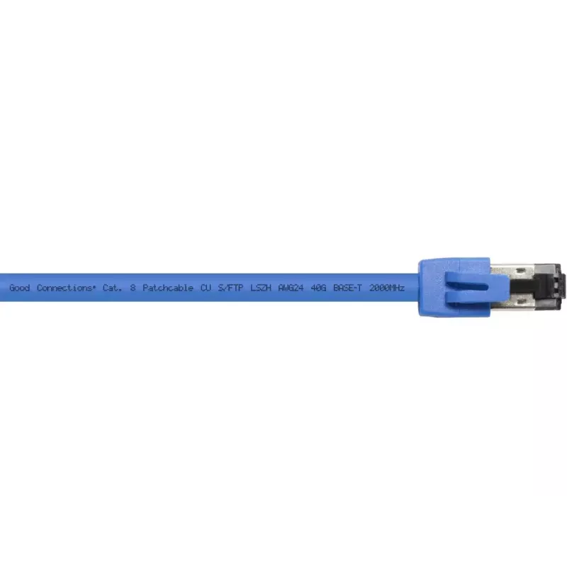 Netzwerkkabel Alcasa 8080-075B Blau 7,5m Cat8.1 S/FTP