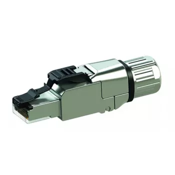 Stecker RJ-45 Telegärtner J00026A5001 — Silber, für Cat6a-Kabel