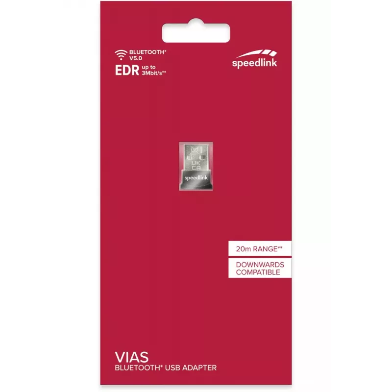 SpeedLink VIAS Nano USB Bluetooth 5.0 Adapter, Schwarz
