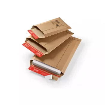 Colompac CP010.07 Versandtasche aus Karton (290 x 400 x 50 mm), braun, 20 Stück
