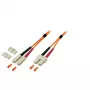 Glasfaserkabel EFB Elektronik O6413.0 0,5 m OM2 2x SC–2x SC orange
