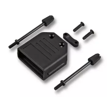 EFB Elektronik Flip-Top D-Sub Haube, 15-Pin, Schwarz